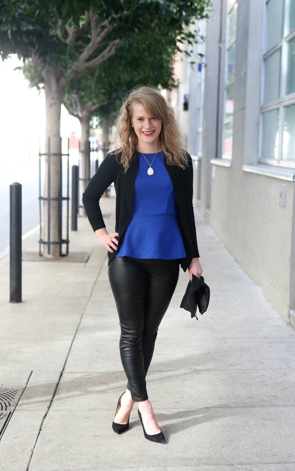 Outfit // Leather + Peplum.