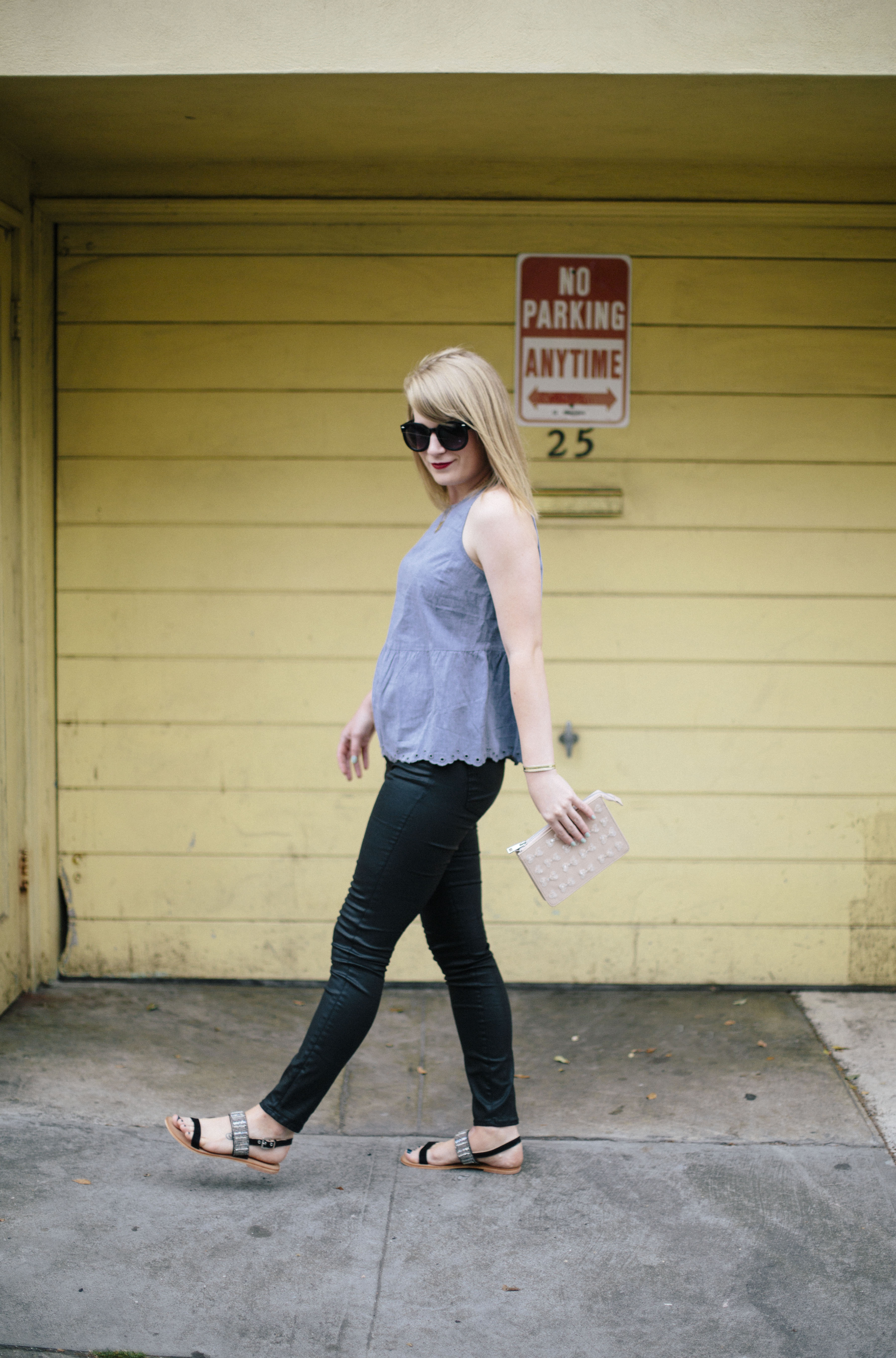 Outfit // Chambray Peplum.