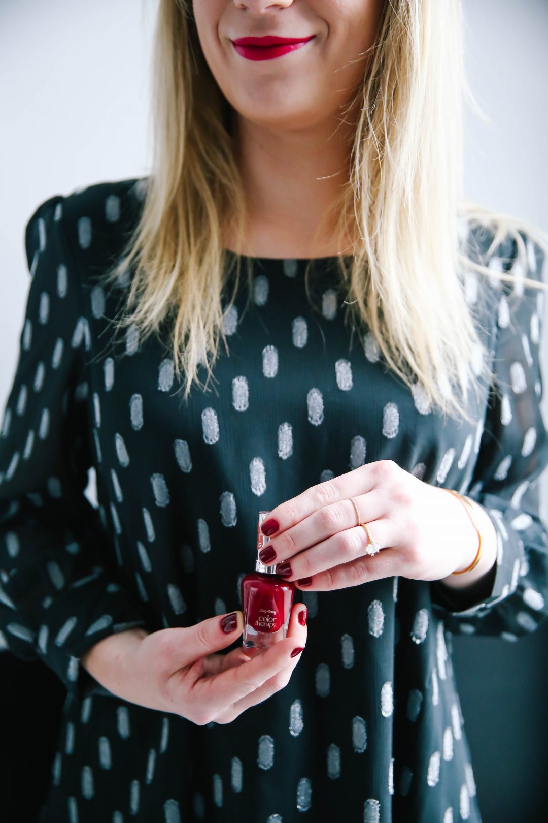 Holiday Ready Nails with Sally Hansen Color Therapy. 